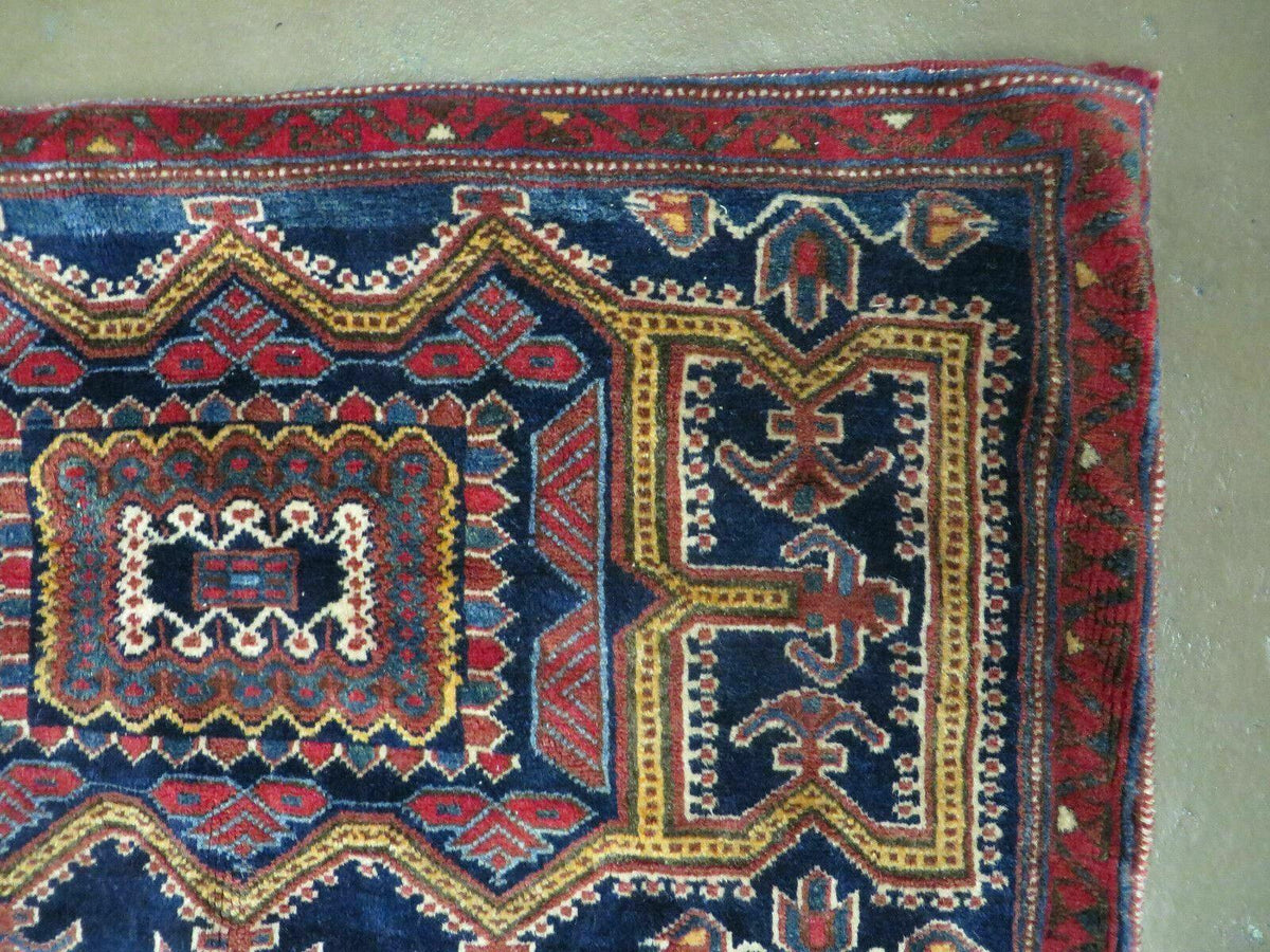 3' X 4.5' Antique Handmade Turkish Tribal Wool Rug Double Saddle Bag Nice - Jewel Rugs, view 7