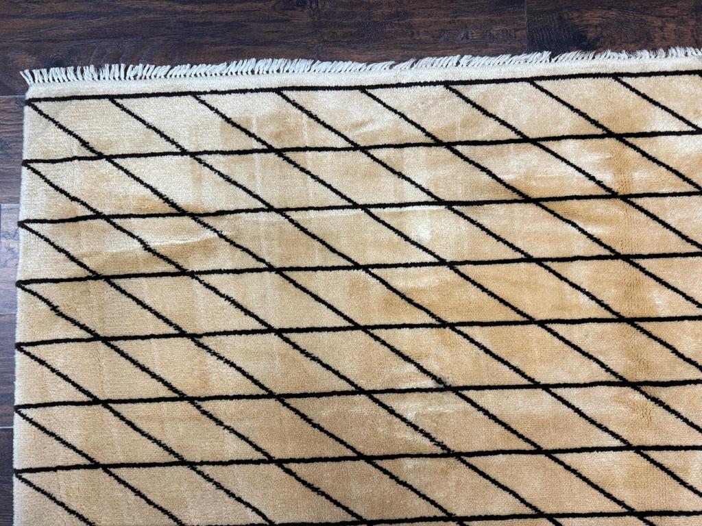 German Rug 7x10, Vintage Handmade Carpet, Contemporary - Jewel Rugs, view 7