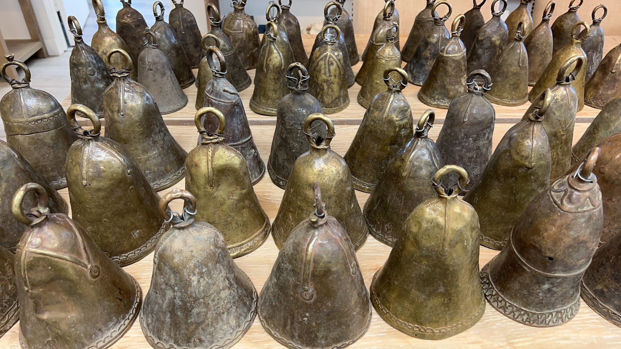 Vintage Bronze Bell Large 8" High 5" Wide