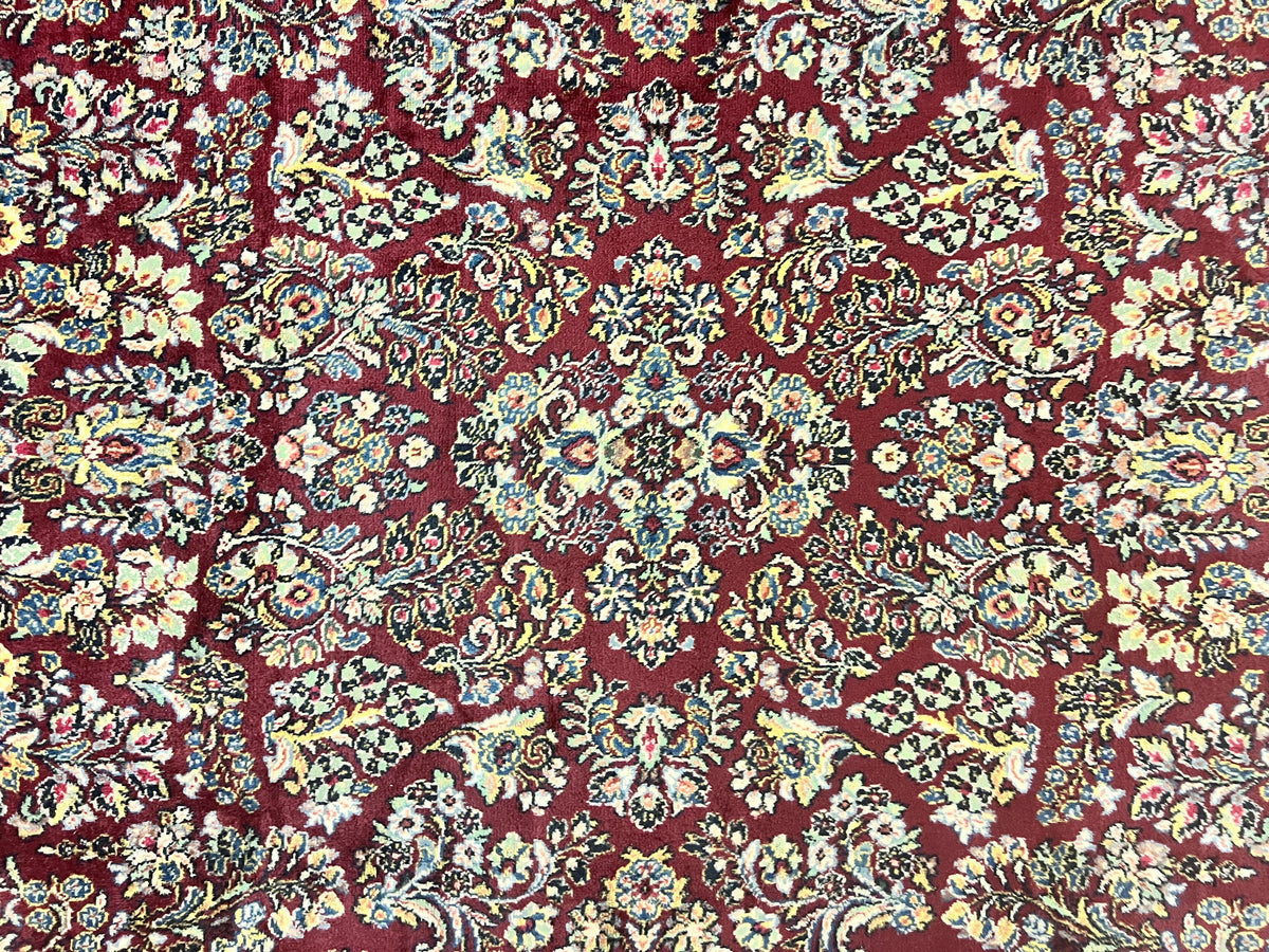 Karastan Rug 9x12 Red Sarouk #785, Wool Karastan Carpet, Discontinued Vintage, Original 700 Series, Karastan Area Rug - Jewel Rugs, view 5