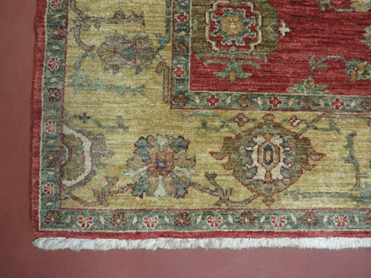 6.5' X 7' Vintage Handmade Egypt Agra Wool Rug Carpet Square Beauty - Jewel Rugs, view 9