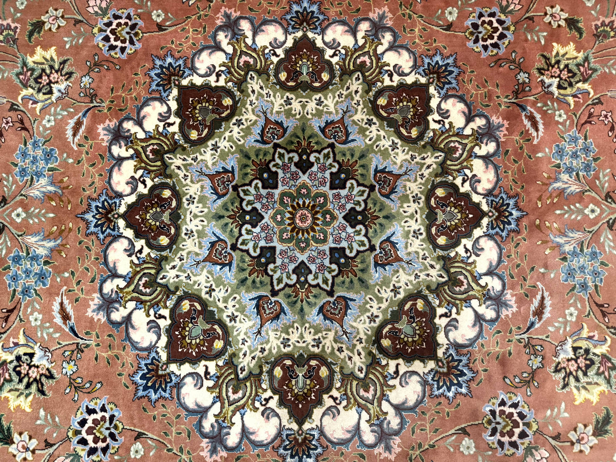 Palace Size Persian Tabriz Rug 12x17, Medallion Carpet, Fine 250 KPSI, Stunning - Jewel Rugs, view 4