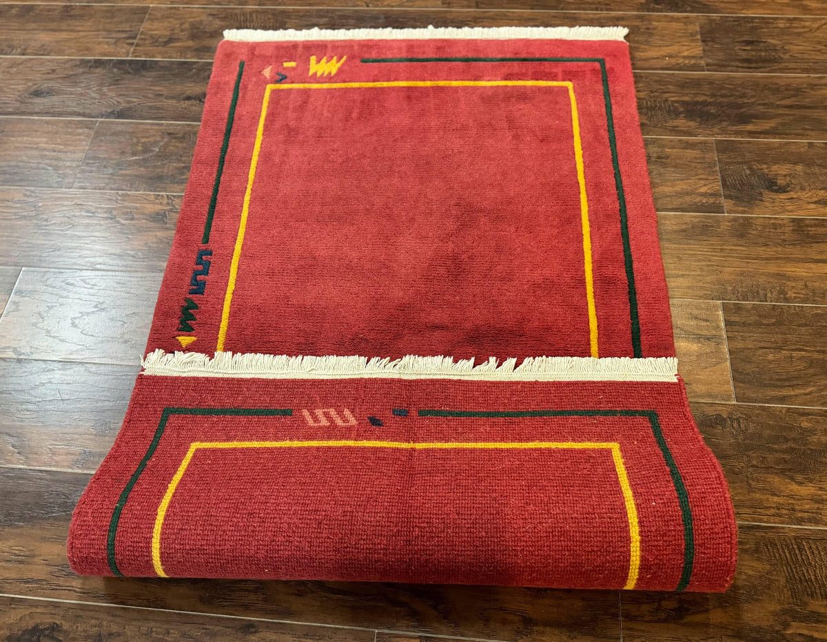 Indo Persian Gabbeh Rug 3x5, Red - Jewel Rugs, view 11
