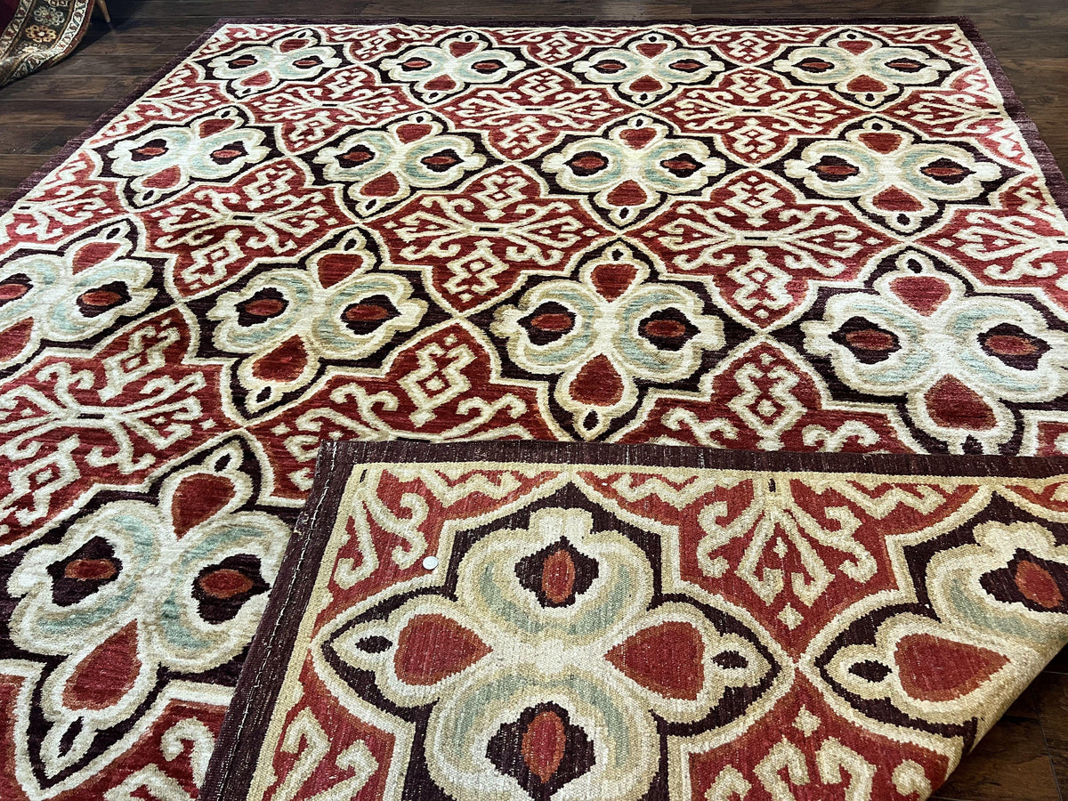 Portuguese Rug 9x12, Vintage Carpet, Handmade Wool Rug - Jewel Rugs, view 12