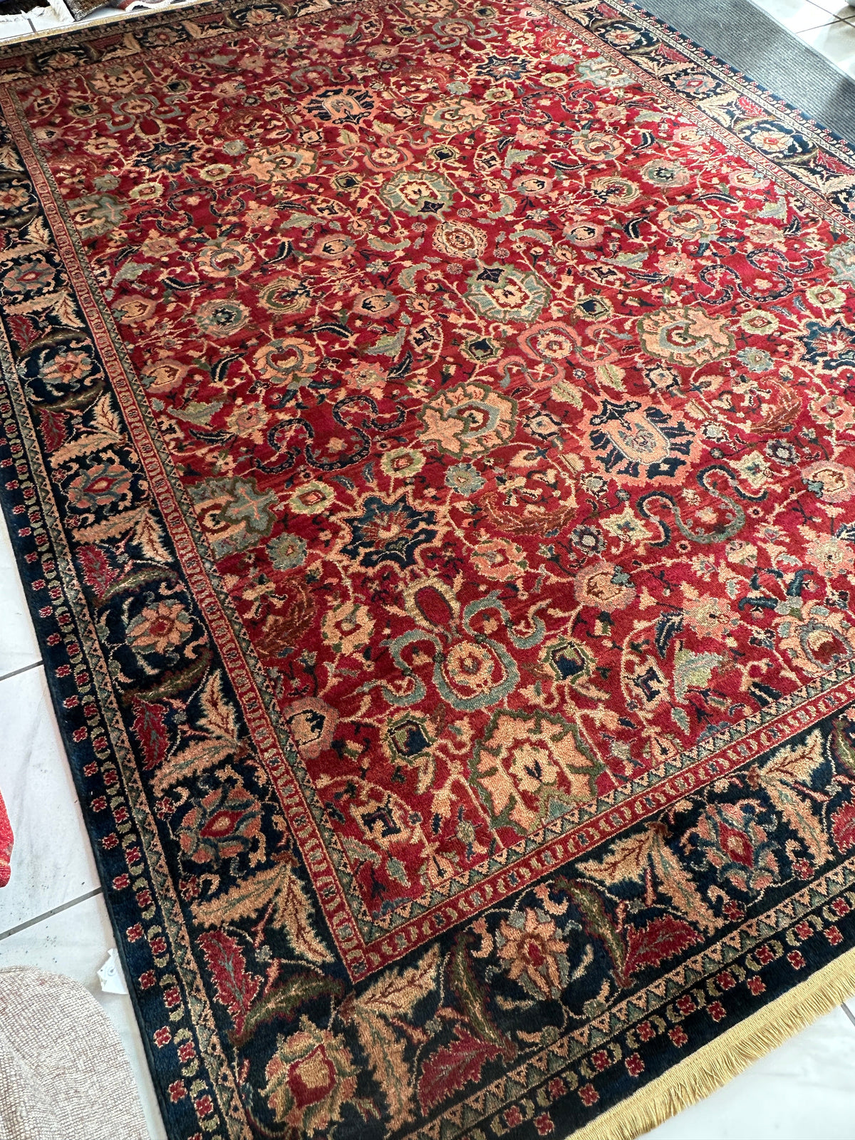 Karastan Samovar Teawash Rug 8'8" x 12', Machine-Made Wool, Vintage - Rugistan, view 5