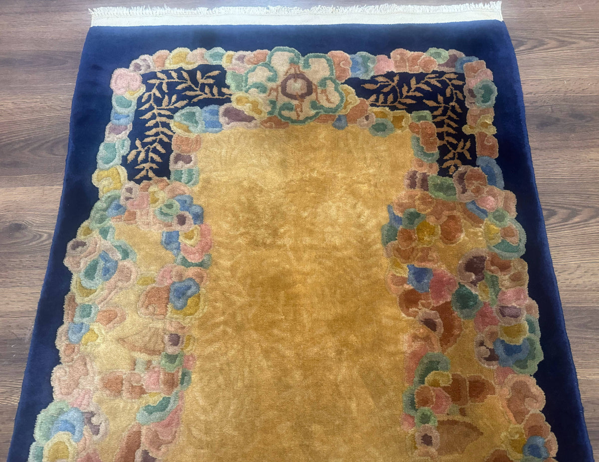 Chinese Wool Rug 3x5, Vintage Carpet, Handmade - Jewel Rugs, view 11