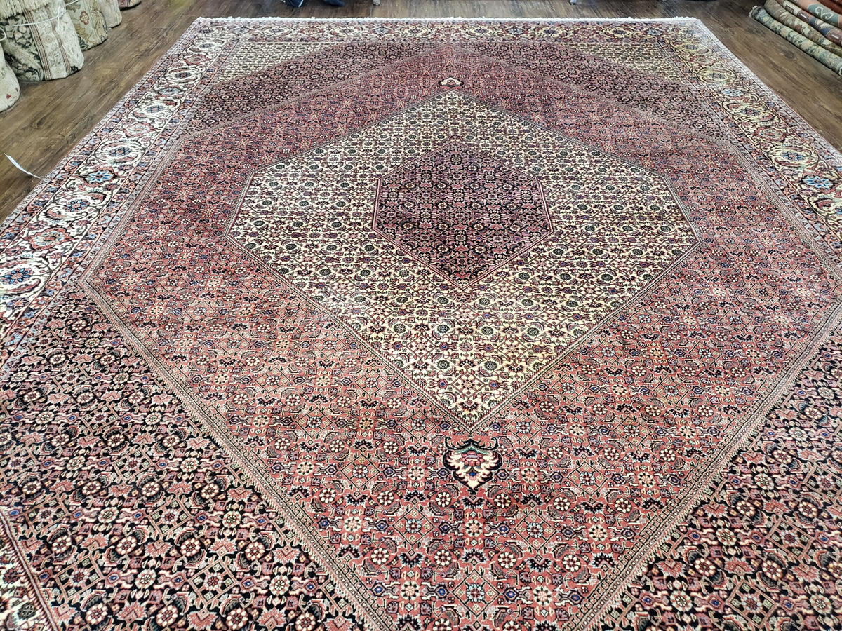 Stunning Persian Bijar Rug 8x11 - Herati Mahi Pattern - Jewel Rugs, view 4