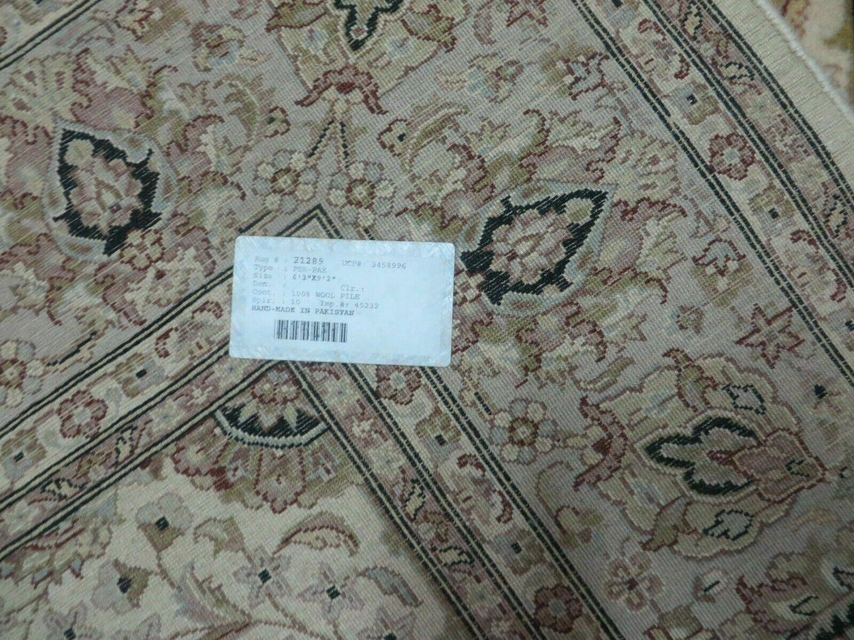 6' X 9' Vintage Fine Handmade Pakistan Oriental Floral Wool Rug Carpet Nice - Jewel Rugs, view 10