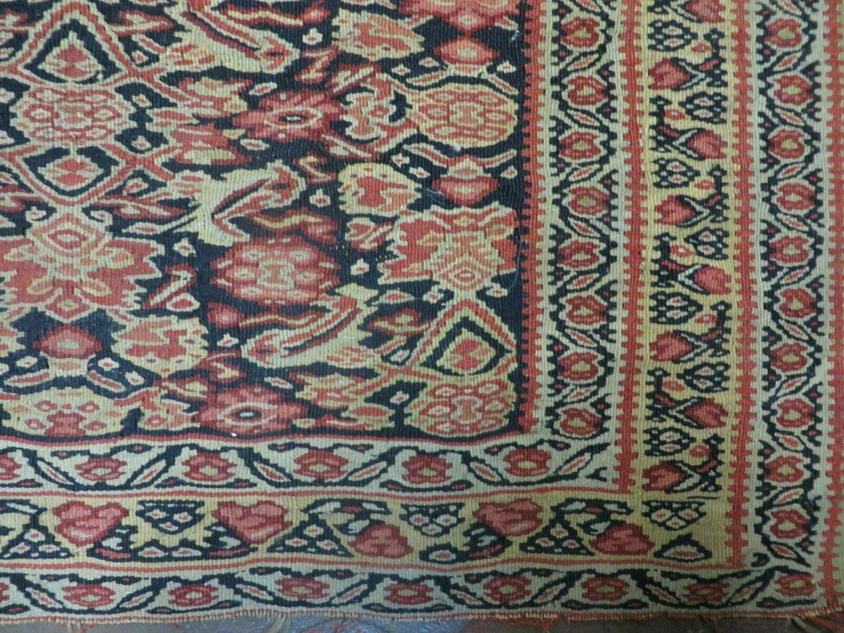 4' X7' Antique Handmade Turkish Wool Kilim Soumak Flat Weave Rug Tribal Organic - Jewel Rugs, view 10