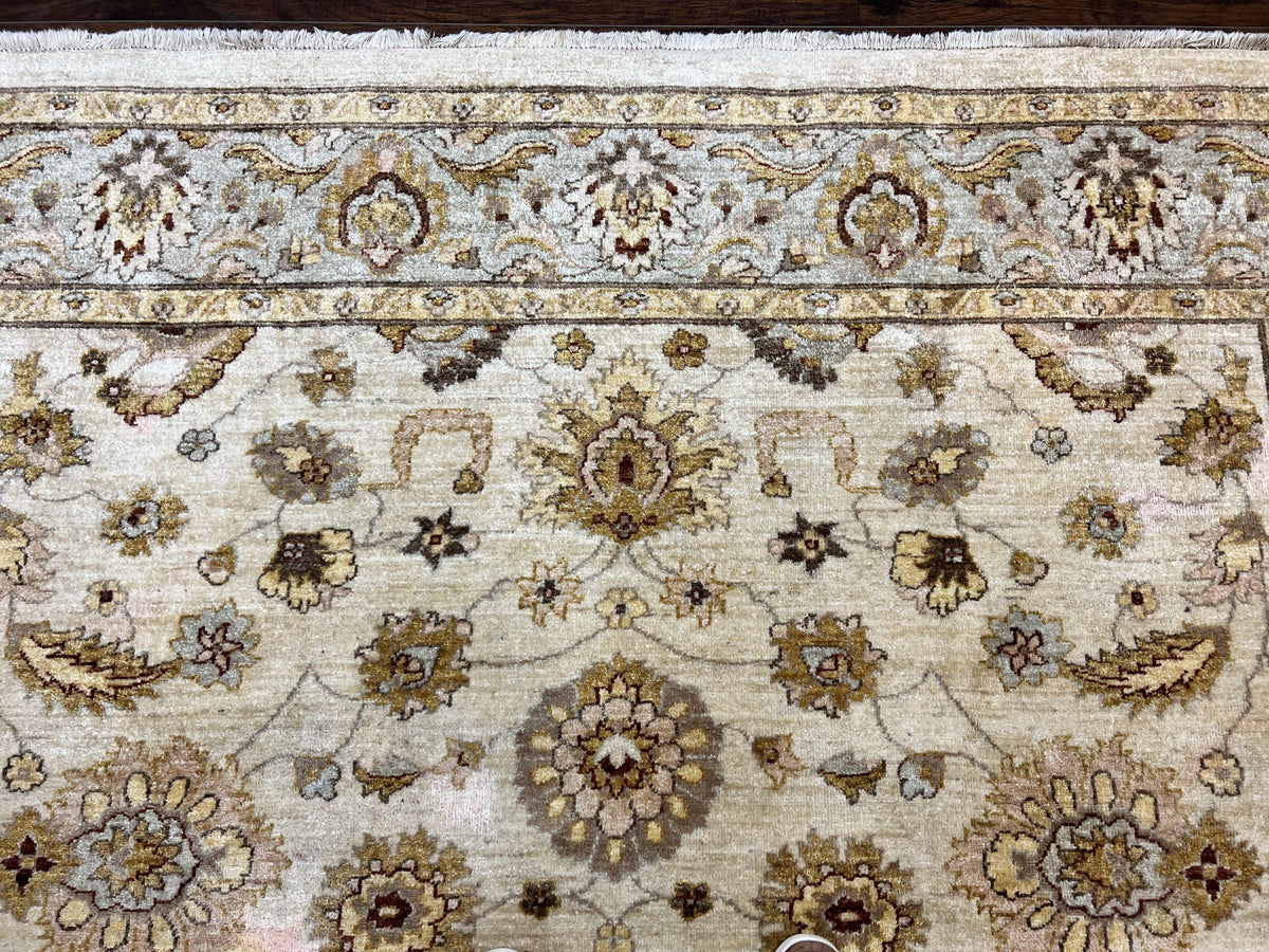 Peshawar Rug 8x10, Oushak Rug, Neutral Colors Hand Knotted Farmhouse Rug - Jewel Rugs, view 4