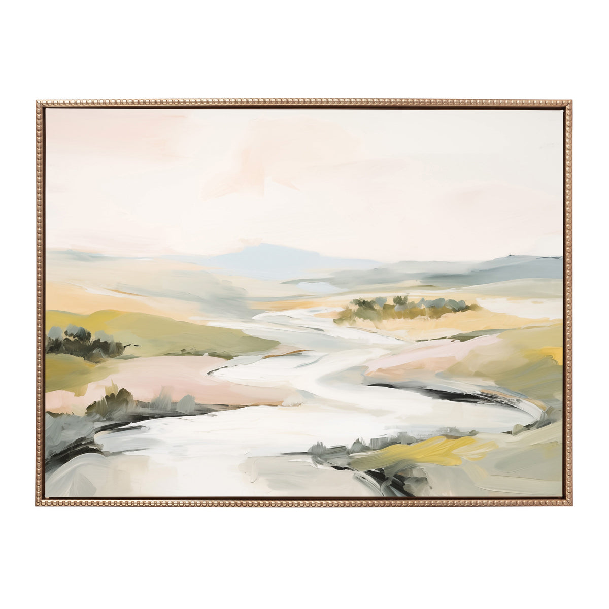 Sylvie Beaded Tranquil Landscape II Framed Canvas by Amy Lighthall