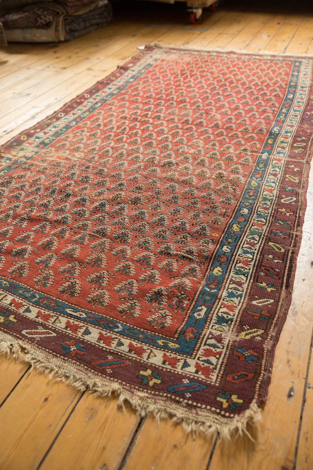 4x8 Antique Caucasian Rug Runner