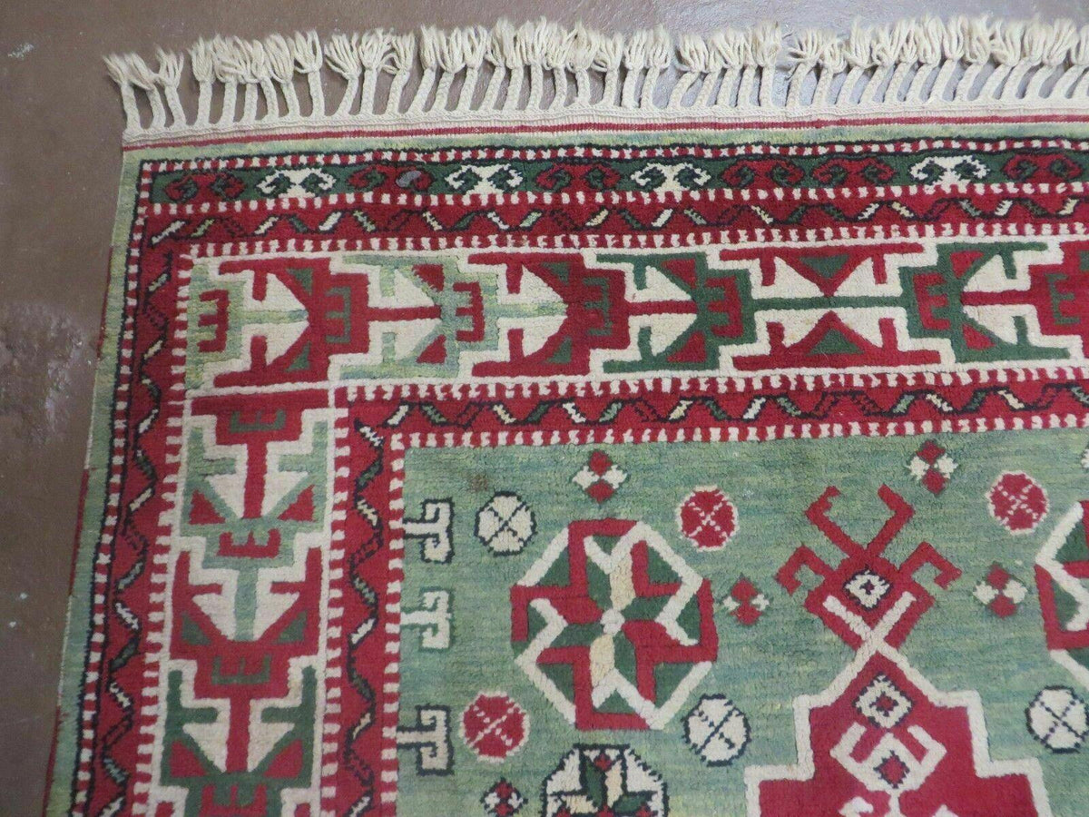 4' X 6' Vintage Handmade Turkish Kazak Design Wool Rug Carpet Nice - Jewel Rugs, view 6