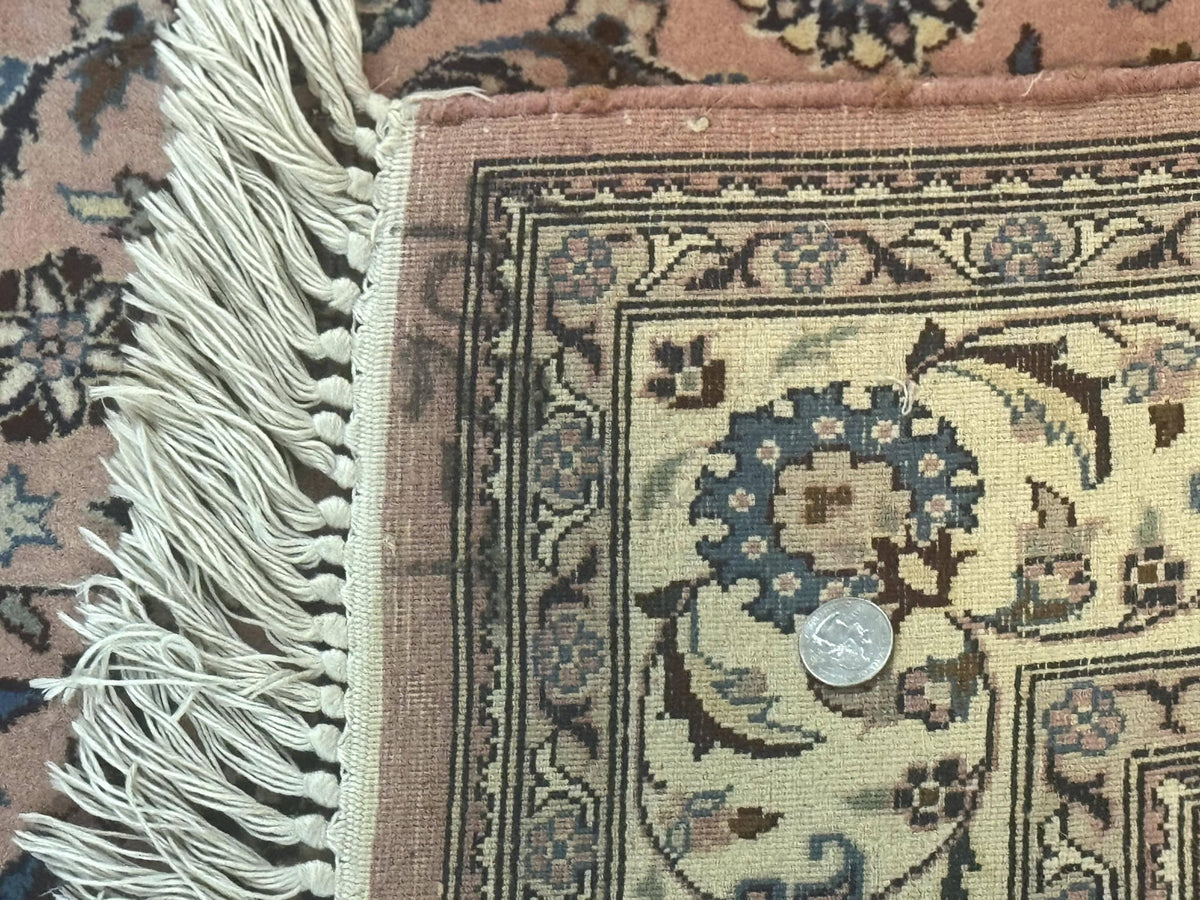 Pak Persian Rug 4x6, Pink and Cream, Very Fine 225 KPSI, Handmade Wool Oriental Carpet - Jewel Rugs, view 14