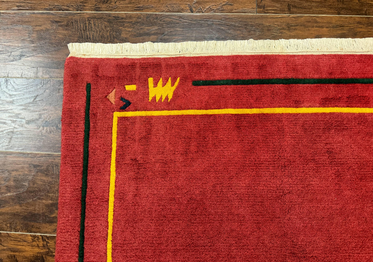 Indo Persian Gabbeh Rug 3x5, Red - Jewel Rugs, view 7
