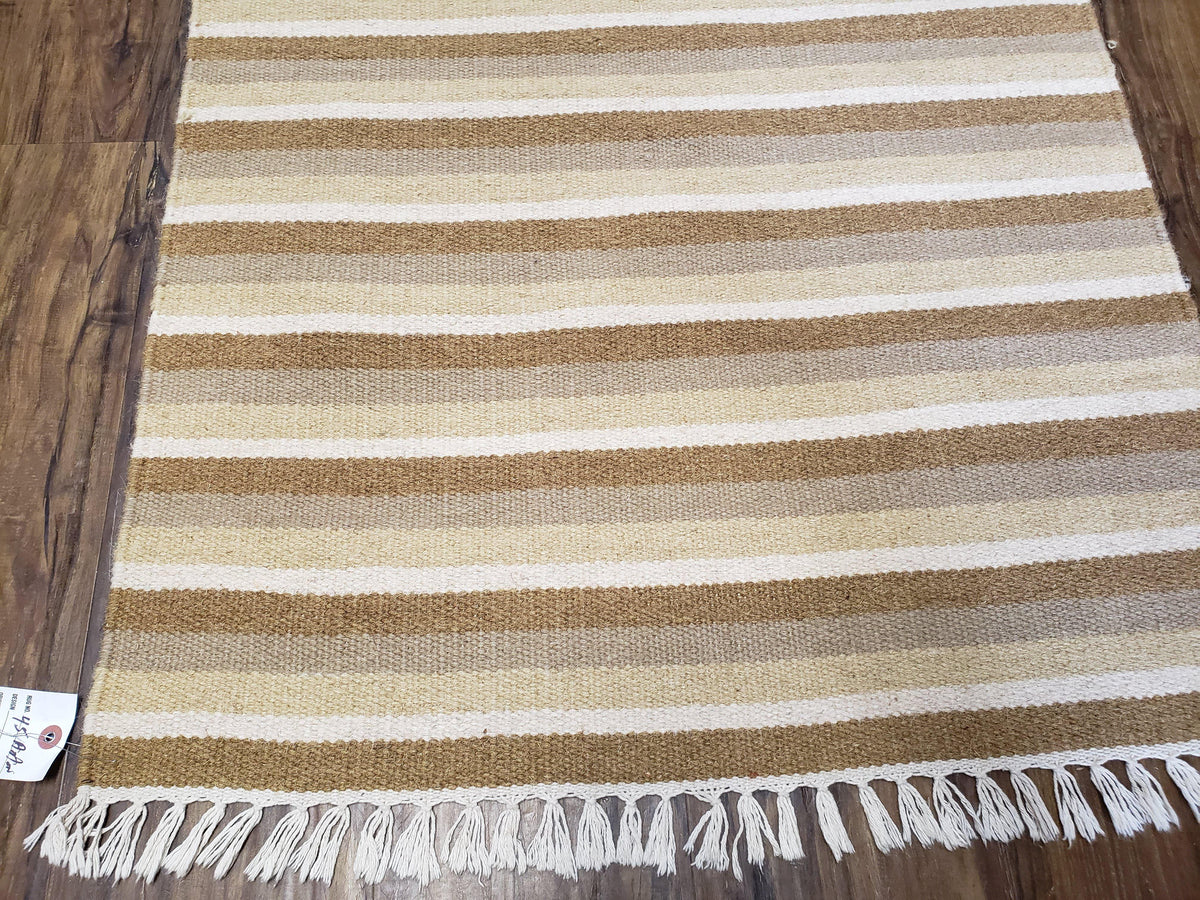 Striped Runner Rug, Flatweave Runner Rug, Hallway Runner, 15 ft Carpet Runner for Hall, Earth Tone Colors, Handmade Hand Woven Farmhouse Rug - Jewel Rugs, view 8