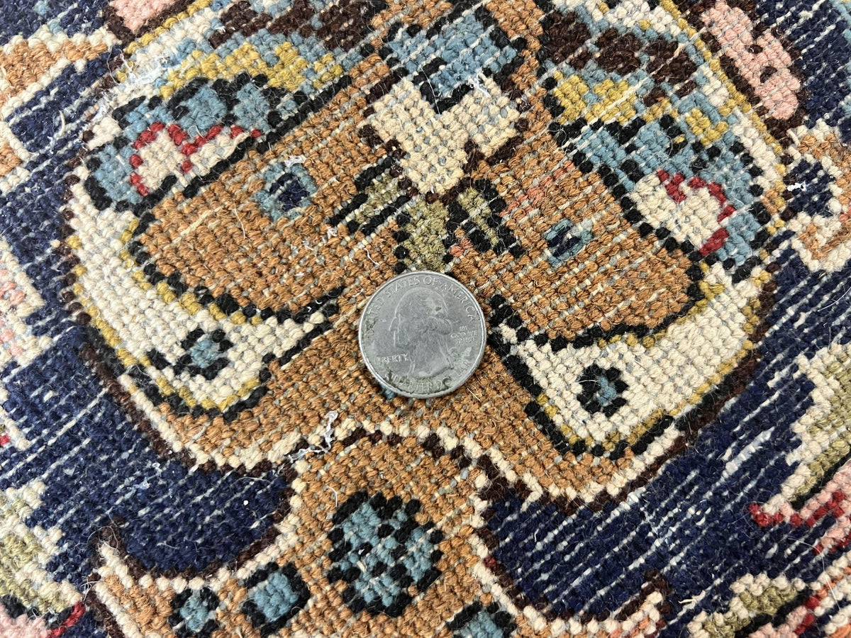 Wonderful Persian Qum Rug 10x14, Wool w/ Silk Highlights, Hand Knotted Semi Antique Vintage Carpet, Red, Floral, Fine Weave, Birds Deer Pictorials - Jewel Rugs, view 10