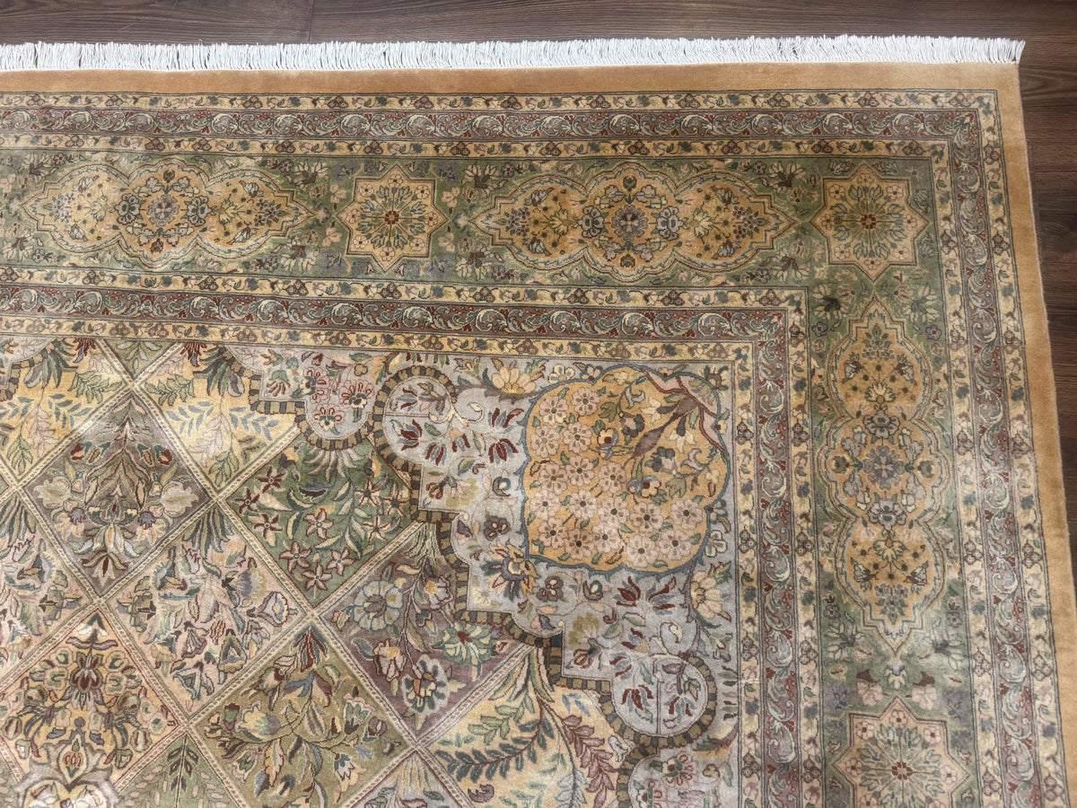 Pak Persian Rug 9x12, Diamond Panel Design, Fine 225 KPSI, Wool - Jewel Rugs, view 7