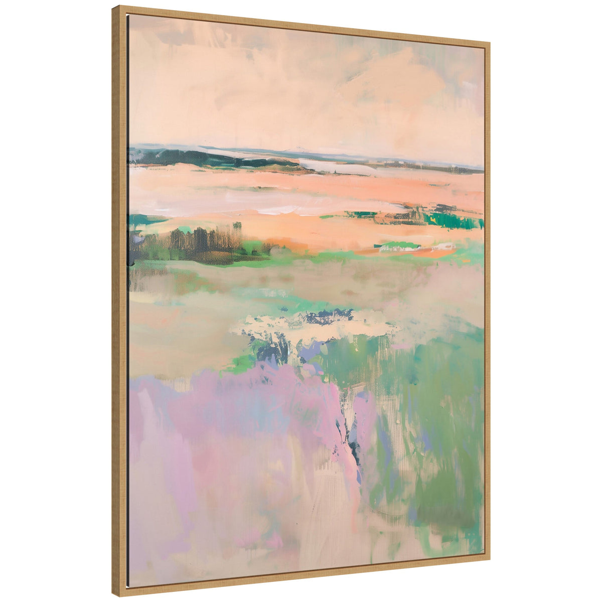 Sylvie Pastel Horizon II Framed Canvas by Amy Lighthall