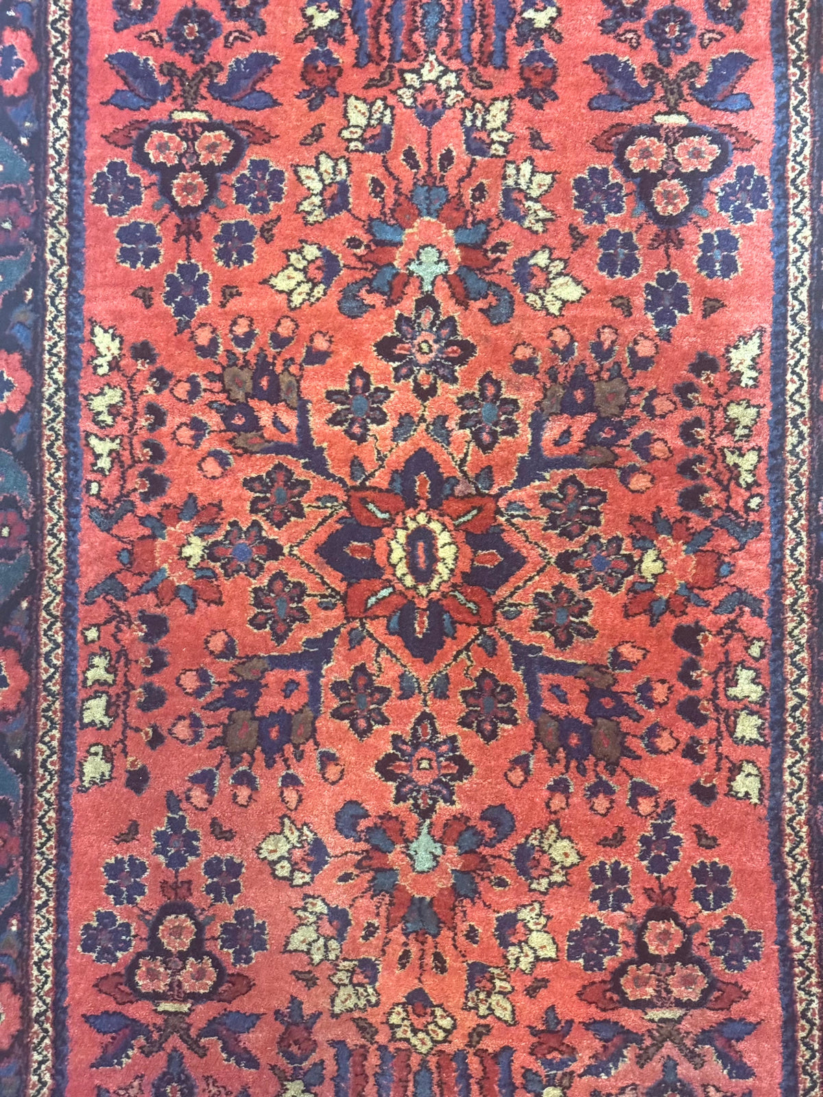 Antique Persian Sarouk Rug 2x4, Red, Fine 260 KPSI - Jewel Rugs, view 5
