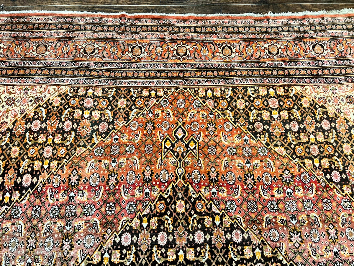 Rare Antique Persian Tabriz Rug 9x12, Red, Handmade, Wool - Jewel Rugs, view 4