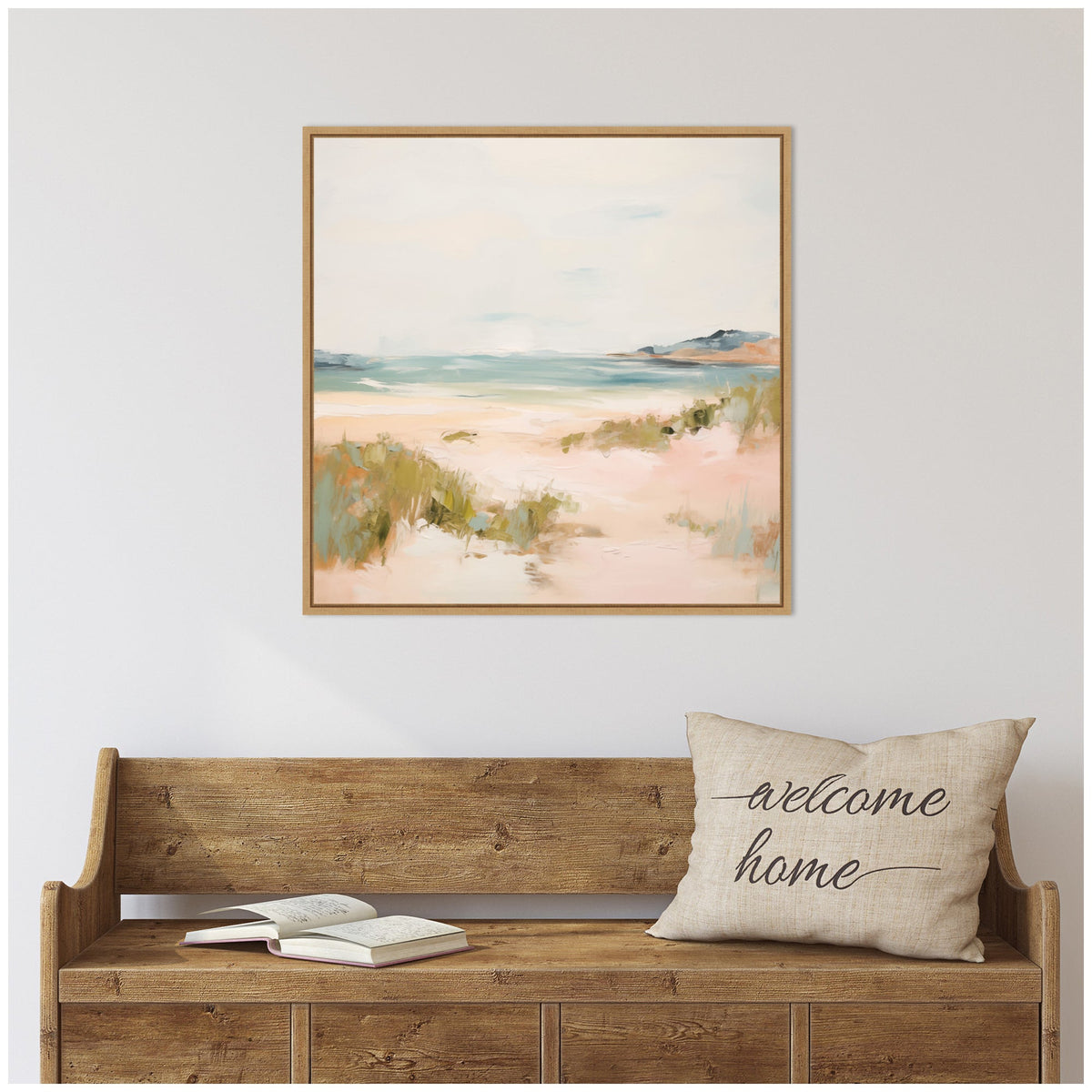 Tranquil Landscape V Square by Amy Lighthall Framed Canvas Wall Art Print