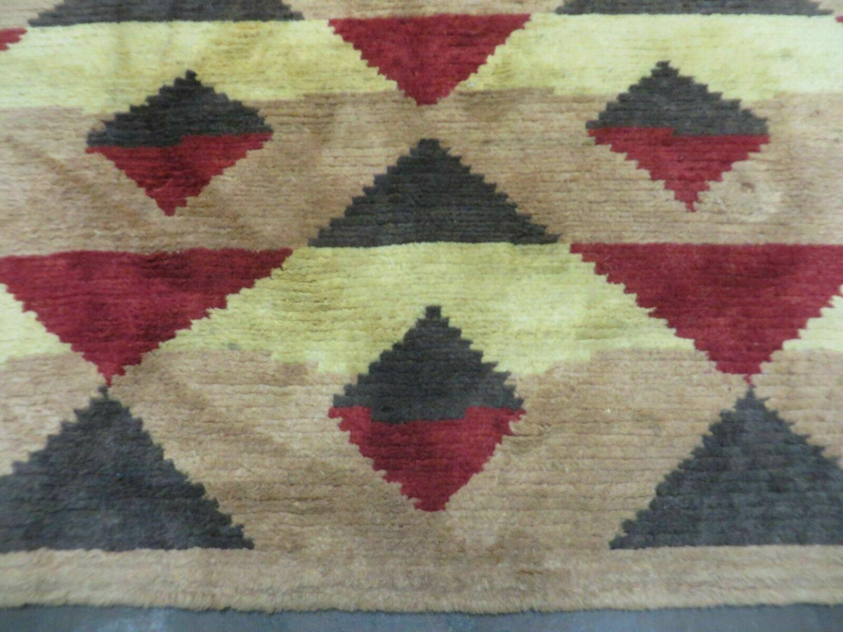 6' X 8' Handmade Tibetan Nepal Chinese Wool Rug Art Deco Contemporary Modern - Jewel Rugs, view 6