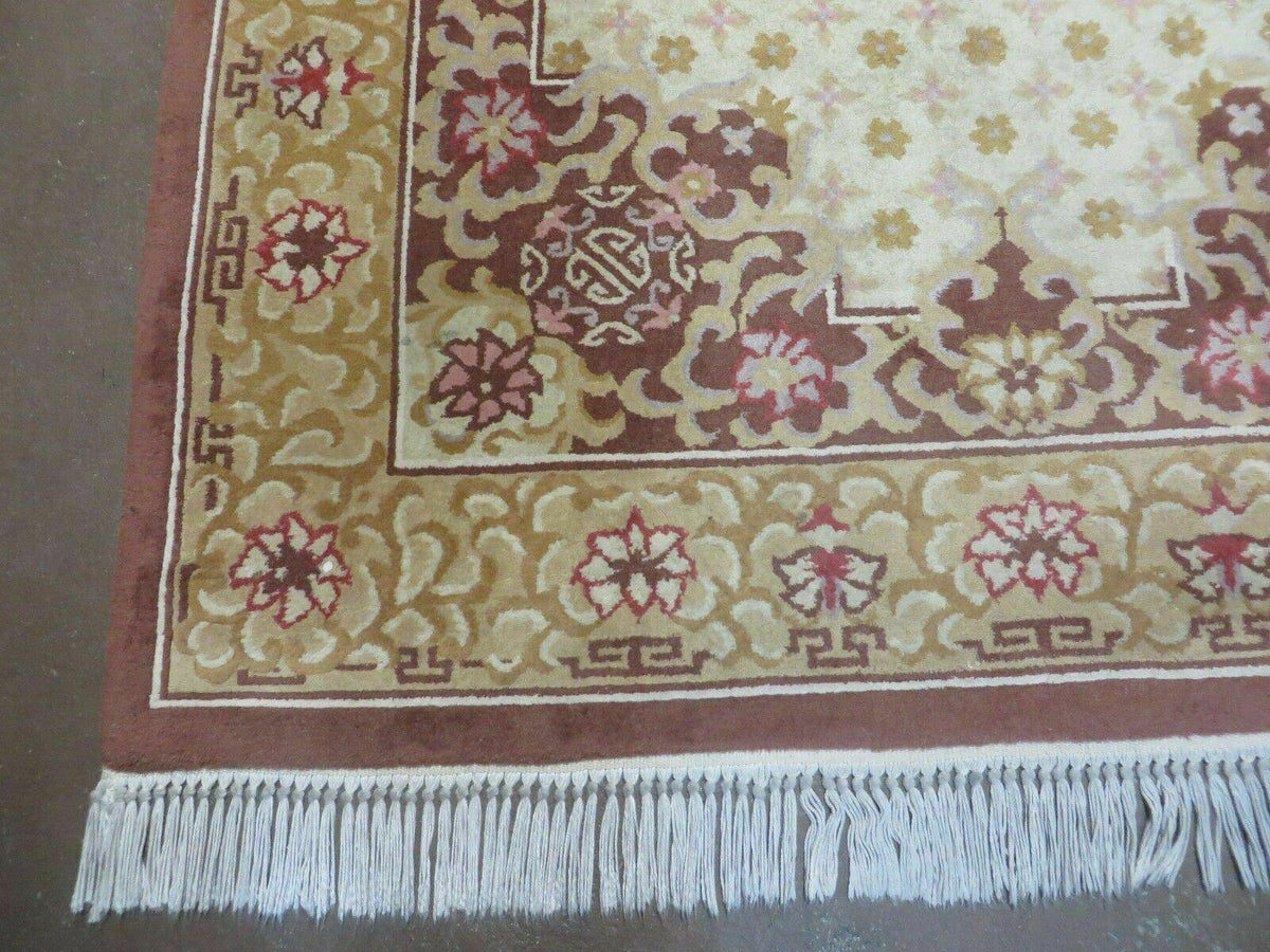 Vintage Chinese Wool Rug 4x6 - Jewel Rugs, view 9