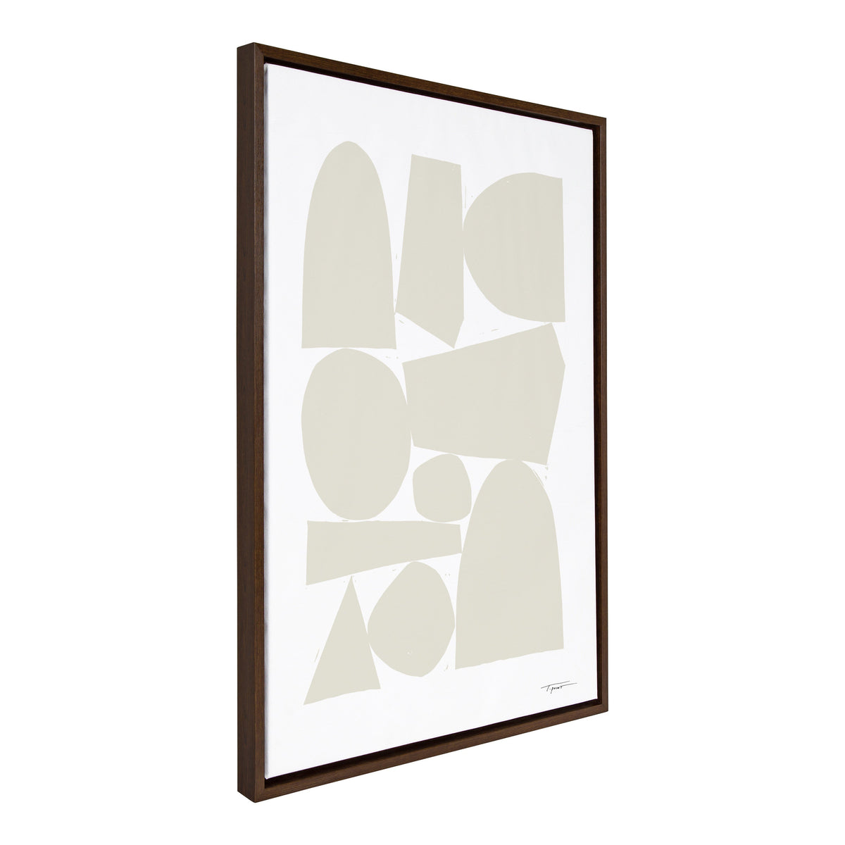 Sylvie Constructed II Neutral Framed Canvas by Statement Goods