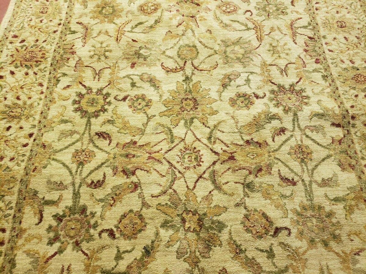 Belgium Power Loomed Rug 5x7, Vintage Oriental Wool Carpet, Beige - Jewel Rugs, view 4