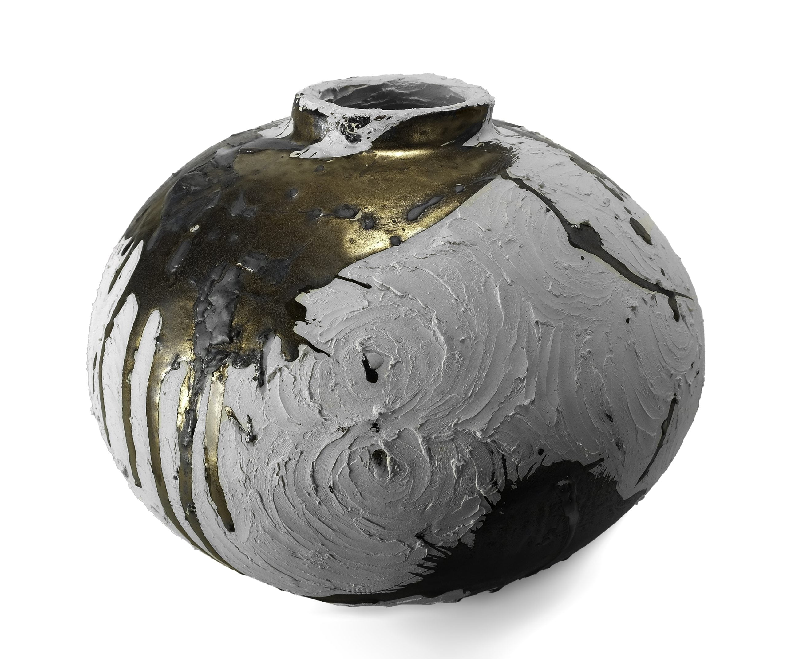 Vessel in White and Gold - No 126 image 1