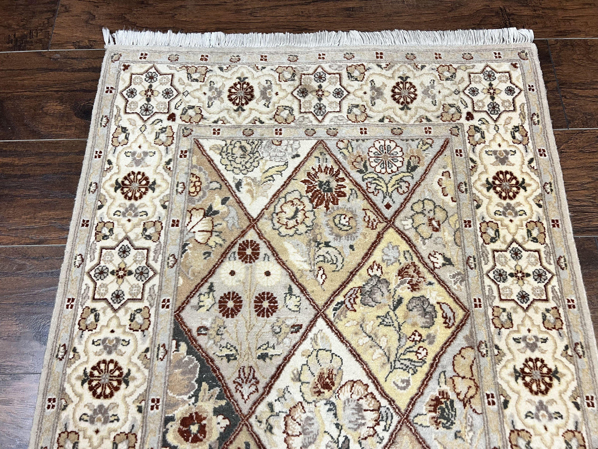 Pak Persiann Runner Rug 2.7 x 12, Handmade Wool Vintage Hallway Rug, Panel Design - Jewel Rugs, view 9