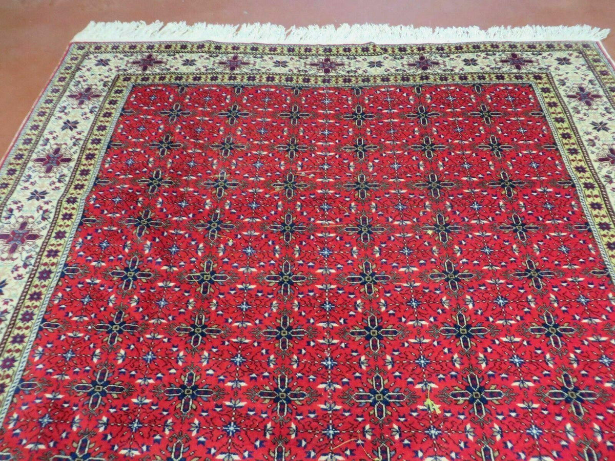 6' X 10' Vintage Handmade Turkish Sevas Kayseri Wool Rug Carpet Nice - Jewel Rugs, view 3