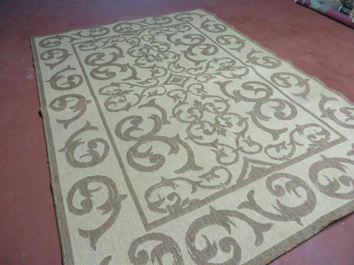 5' X 7' Machine Made Natural Fiber Jute Kilim Two Sided Rug Carpet Flat Weave Contemporary Design - Jewel Rugs, view 2