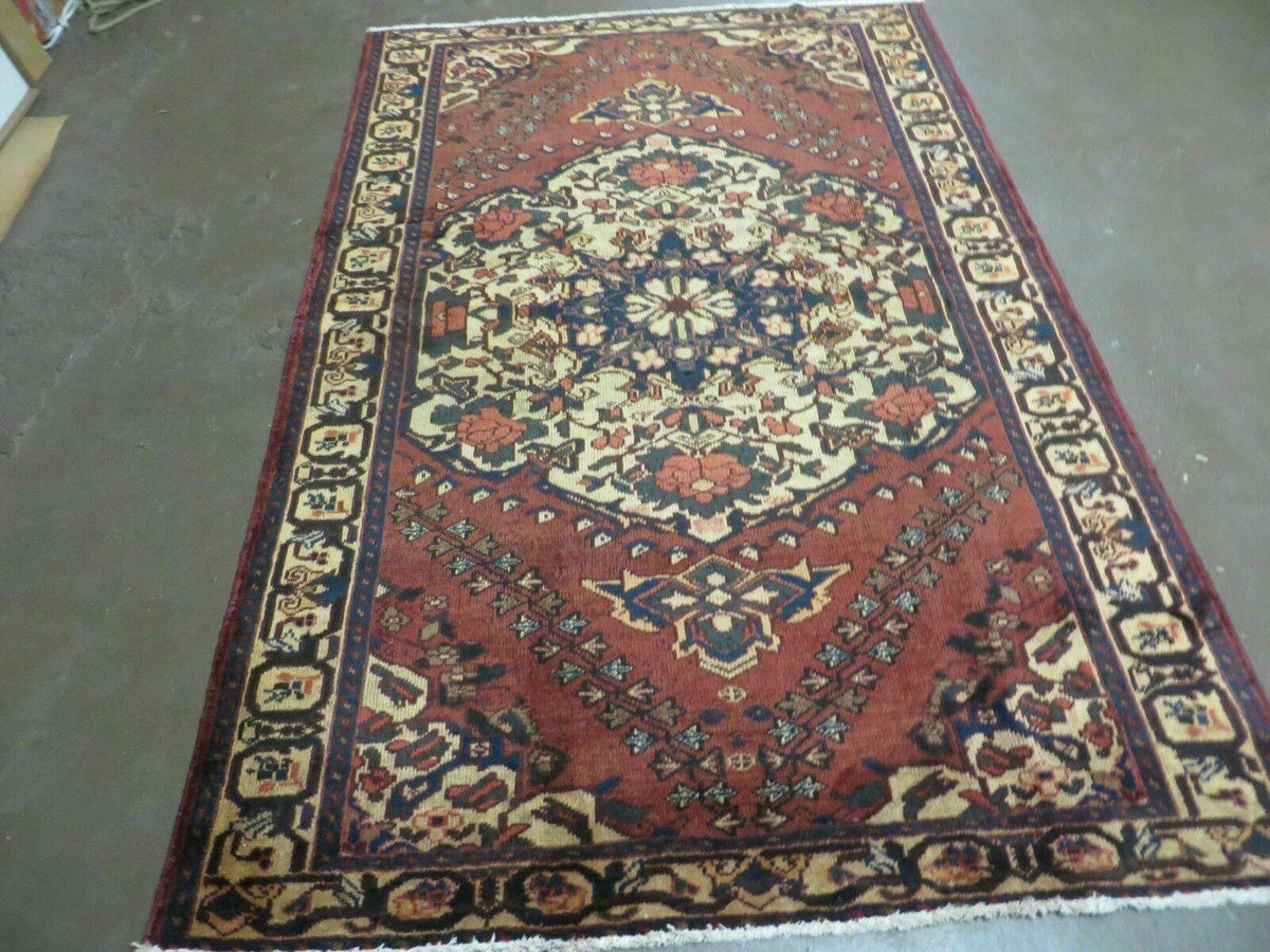 4' X 7' Antique 1920 Handmade Turkish Medallion Wool Rug Veg Dye Nice - Jewel Rugs, view 2