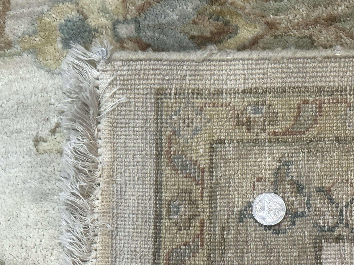 Palace Size Rug 12x15, Neutral Light Colors, Oat, Peshawar Chobi Oushak Rug, Handmade Wool Rug - Jewel Rugs, view 11