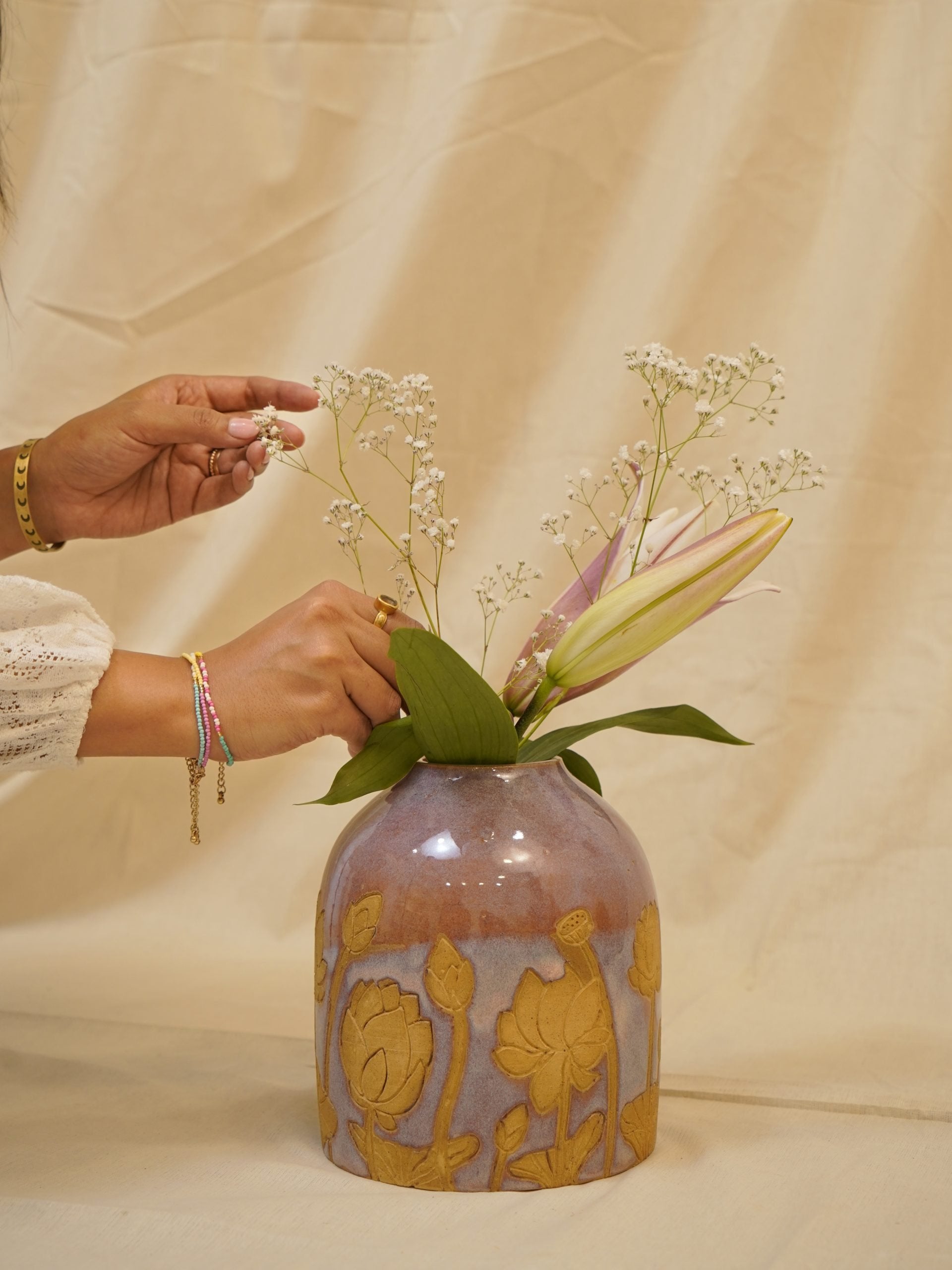 Vase - Pink bloom - set of 2 image 6