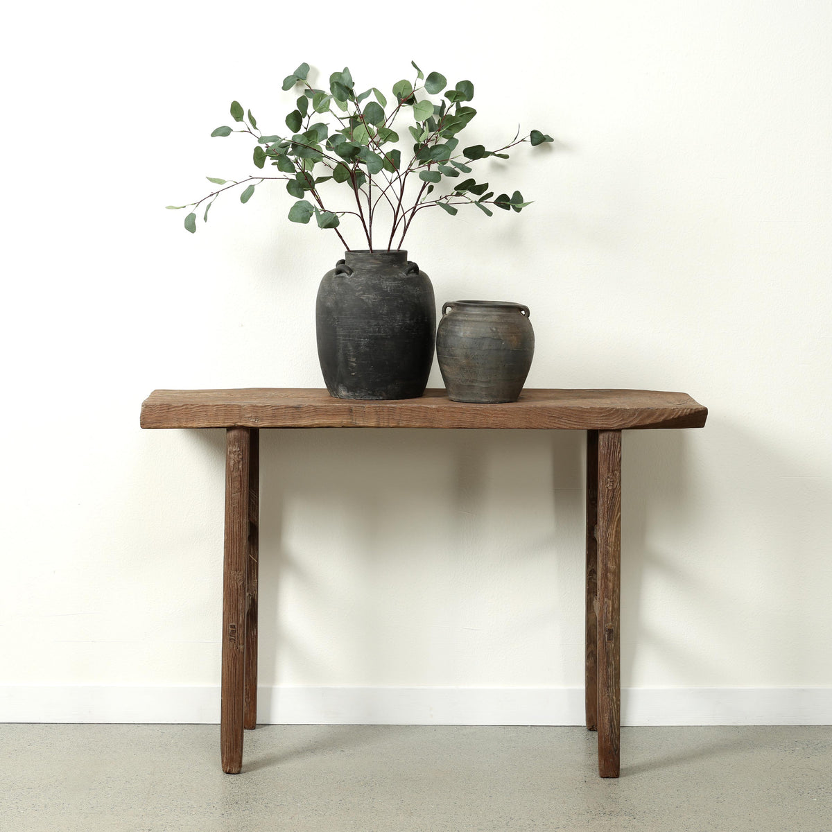 Approx. 51" Wide 16" Deep Vintage Console Table Weathered Natural