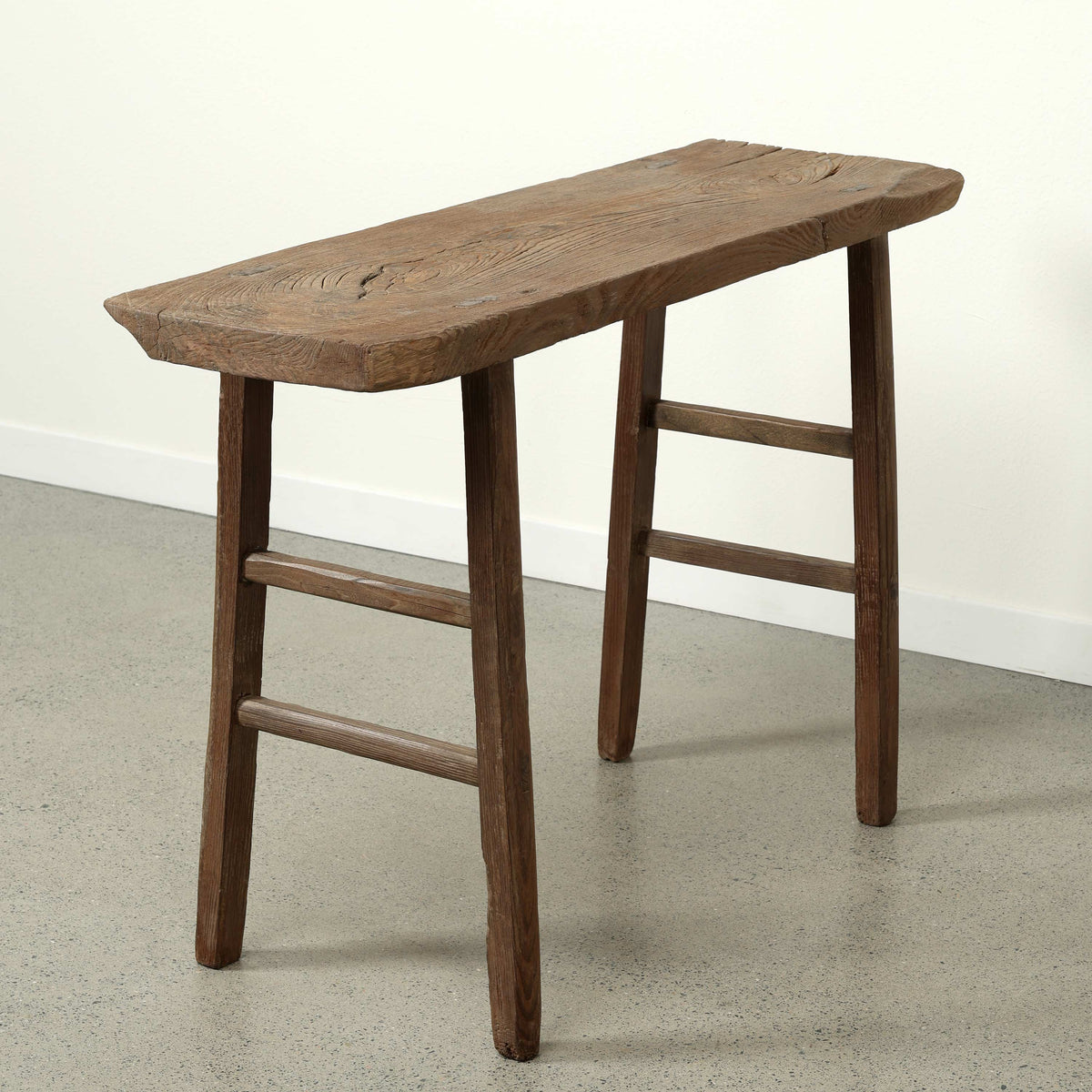 Approx. 51" Wide 16" Deep Vintage Console Table Weathered Natural