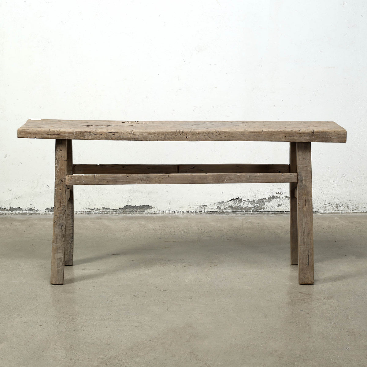 65 Inches Long Vintage Console Table Cottonwood Weathered Natural 65x15x32H