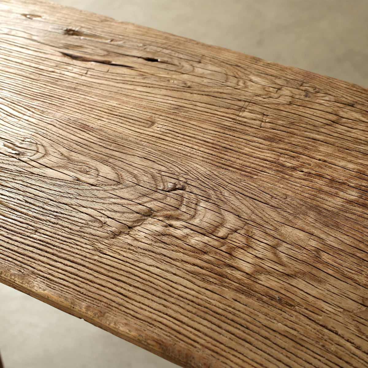Approx. 57" Wide Vintage Console Table Weathered Natural