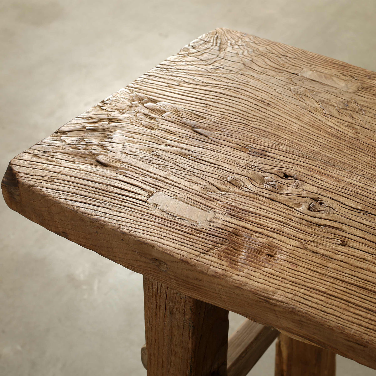Approx. 57" Wide Vintage Console Table Weathered Natural