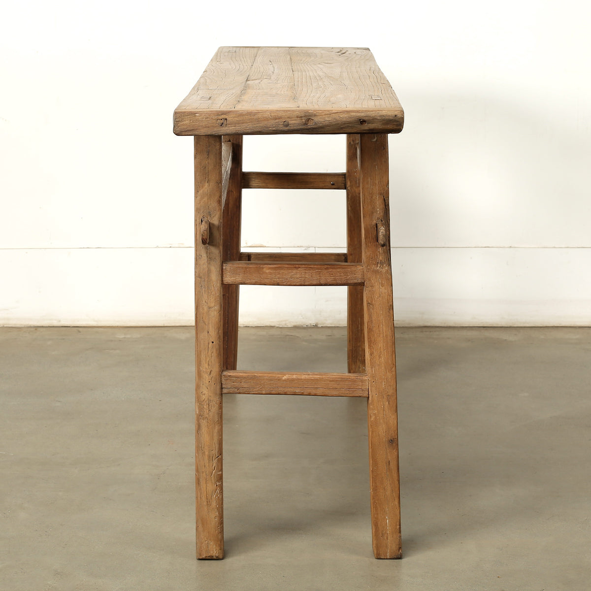 Approx. 59 inches long, 15 Inches Deep Vintage Console Weathered Natural