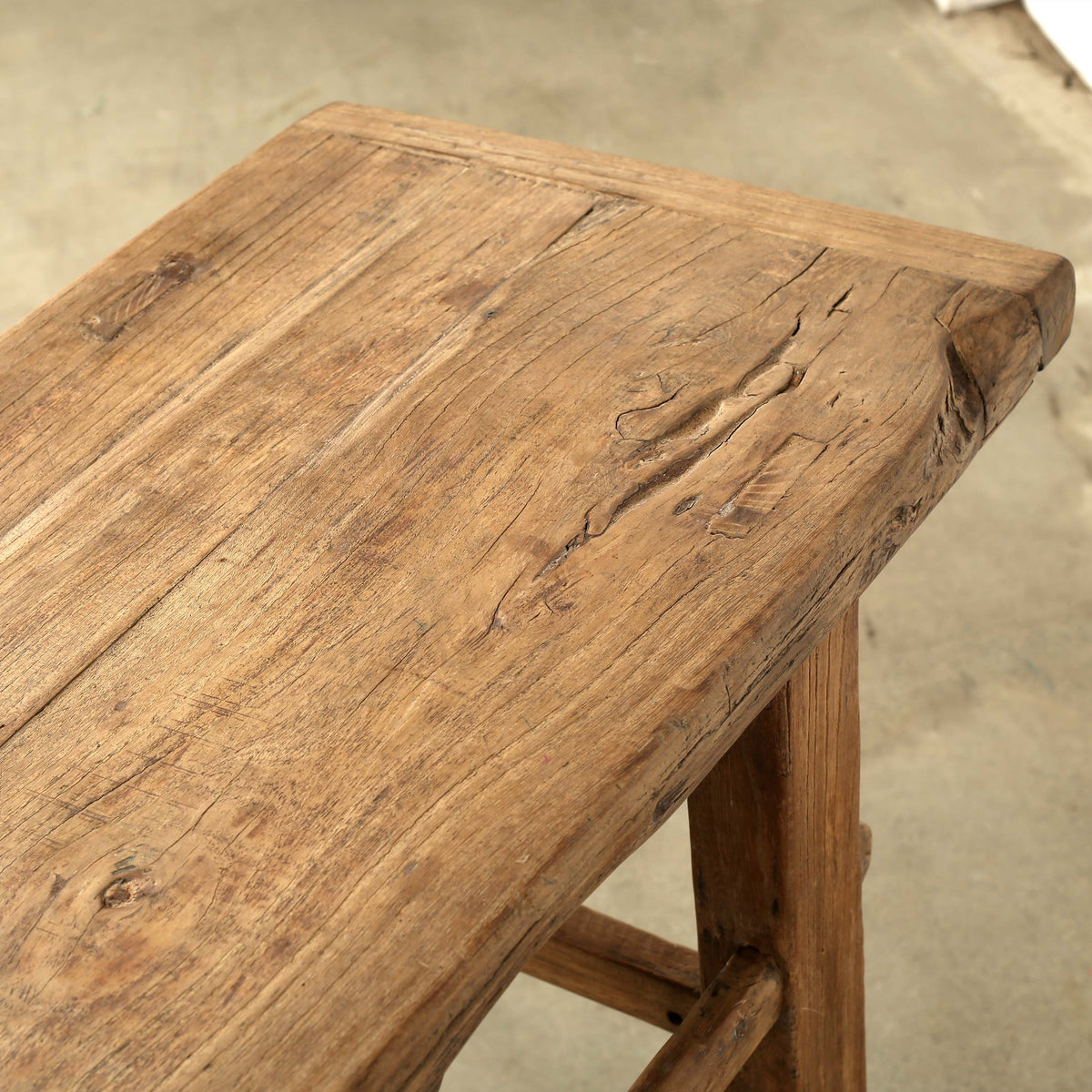 Approx. 59 inches long, 15 Inches Deep Vintage Console Weathered Natural