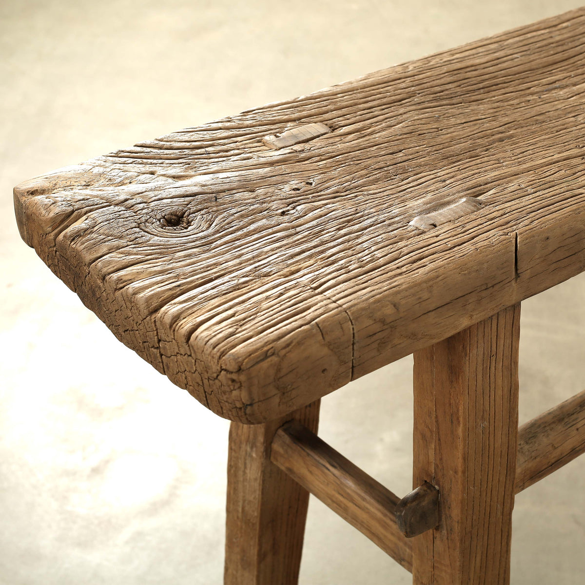 Approx. 59 Inches Long 11 Inches Deep Vintage Console Table Weathered Natural