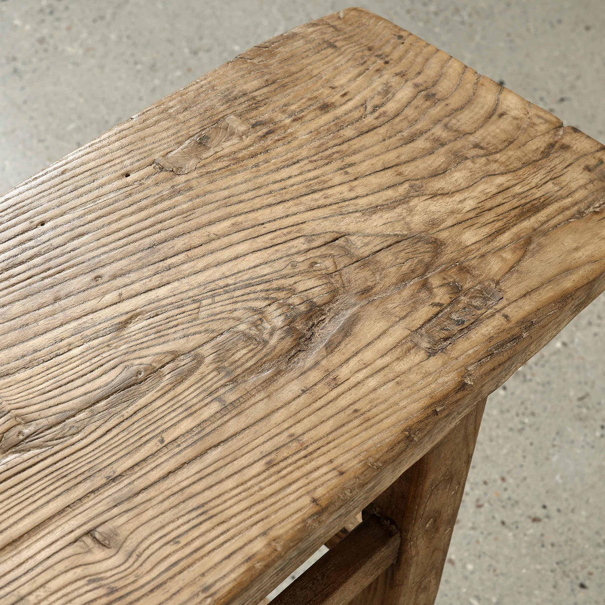 Approx. 70.9 Inches Long 13.8 Inches Deep Vintage Console Table Elmwood Weathered Natural