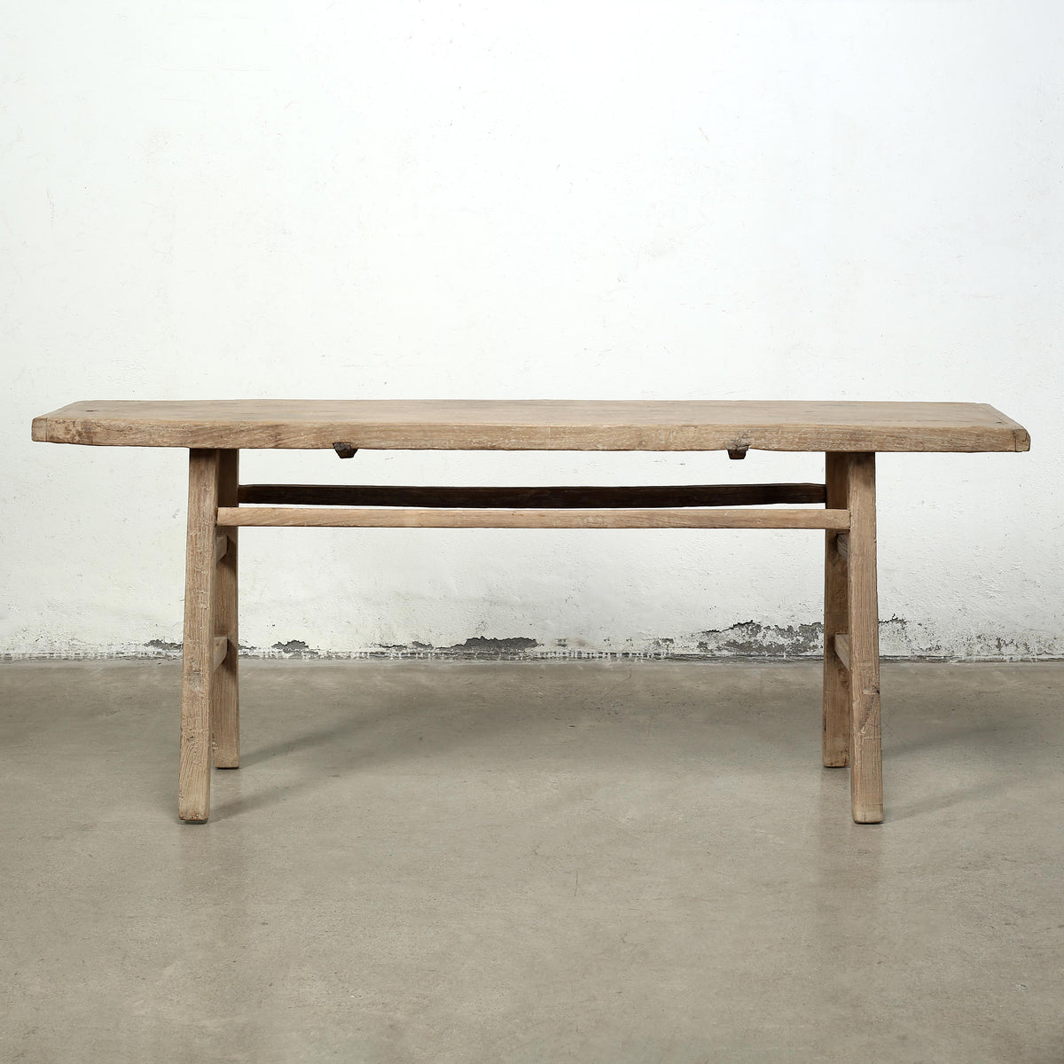 Approx. 80" Long 17" Deep Vintage Console Table Weathered Natural