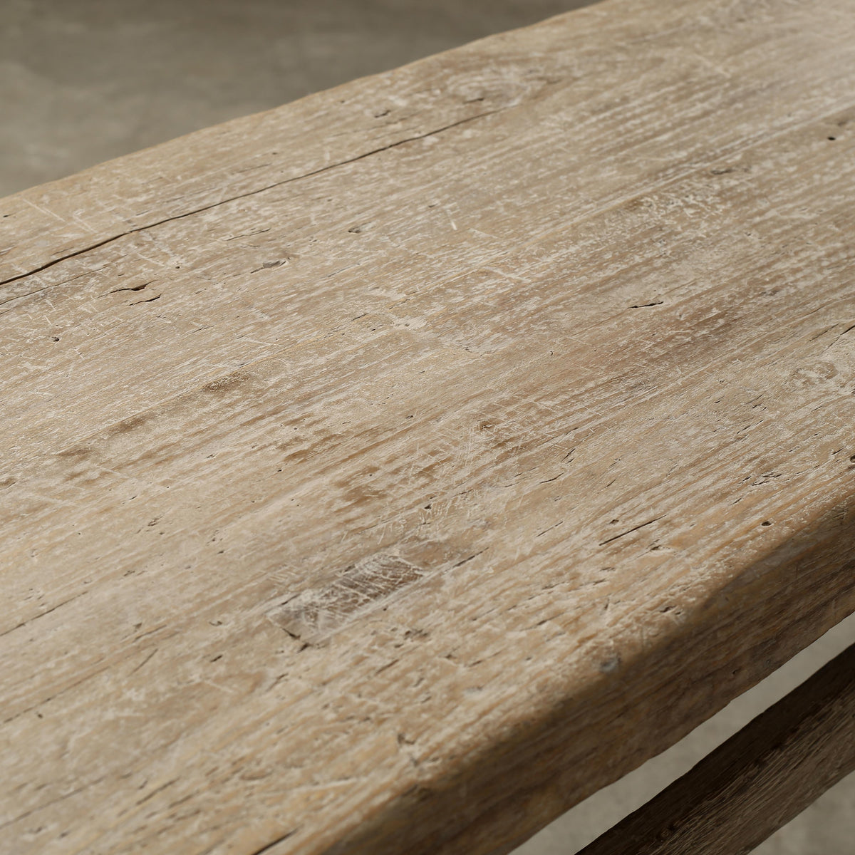 Approx. 80" Long 17" Deep Vintage Console Table Weathered Natural