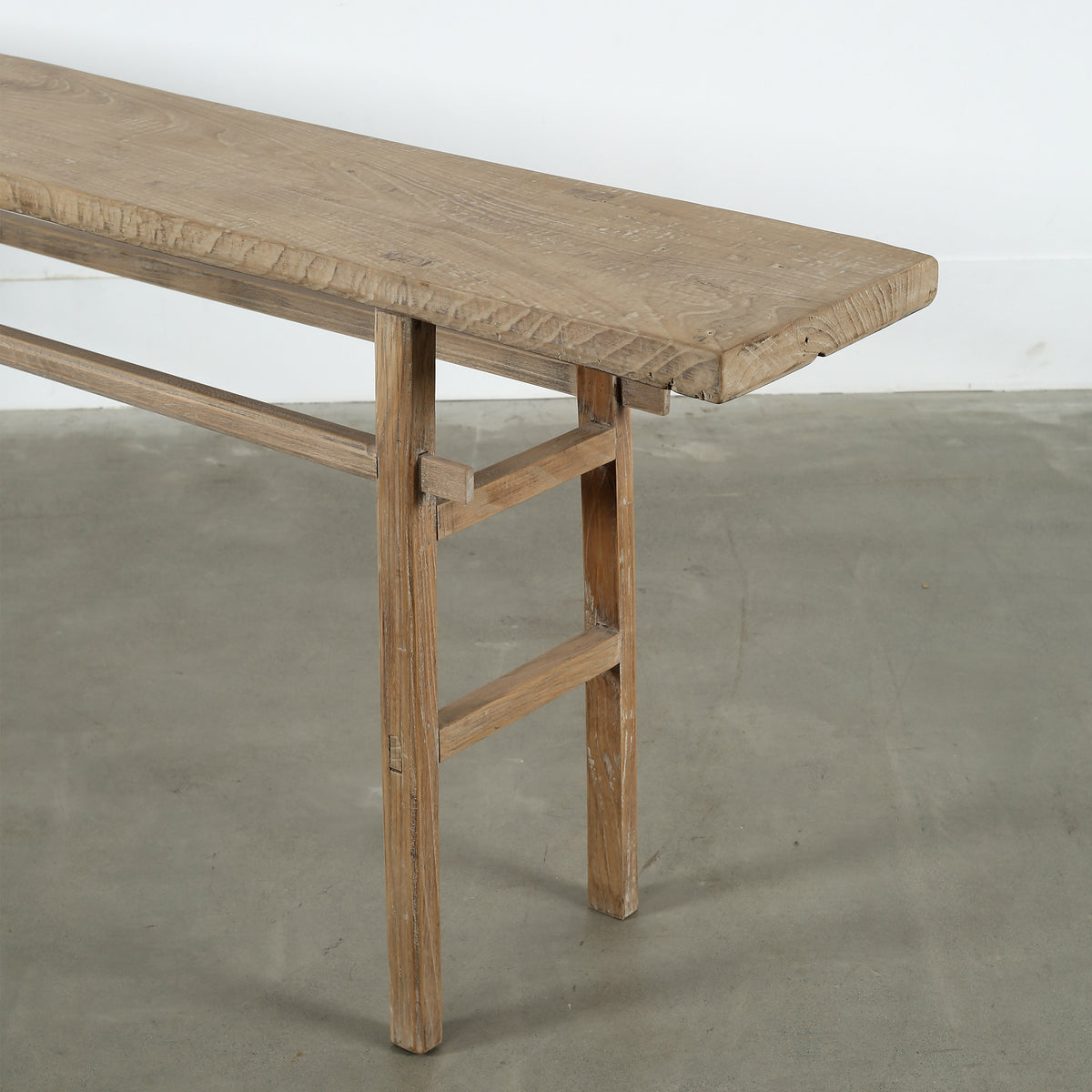 Vintage Console Table Extra Large Weathered Natural 107x14x33H