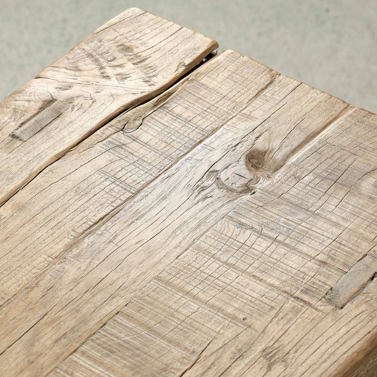 Approx. 56 Inches Long Console with Shelf, Weathered Natural